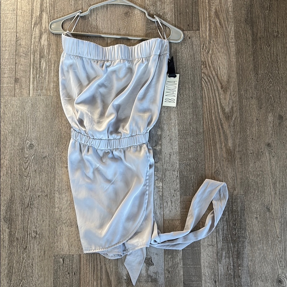 BB Dakota Shimmering Silver Dress